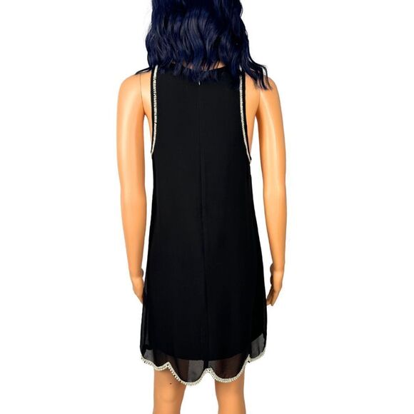 NBD Revolve Someone Like You Dress S Black Pearl Scalloped Mini Cocktail Party - Picture 5 of 6